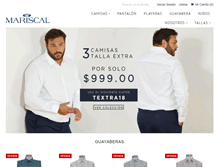 Tablet Screenshot of mariscalmoda.com